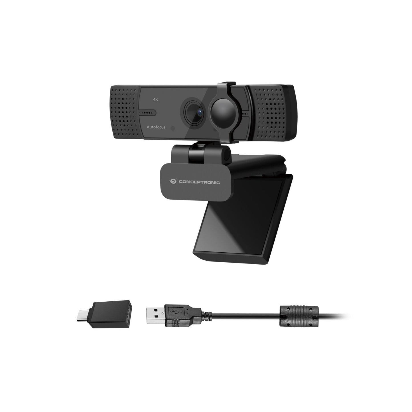 Conceptronic AMDIS08B 4K-UltraHD Wide Angle-Webcam
