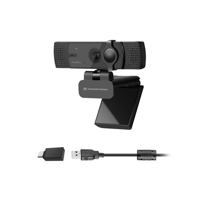 Conceptronic AMDIS08B 4K-UltraHD Wide Angle-Webcam