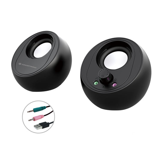 Conceptronic BJORN01B 2.0-Channel-Computer-Speaker