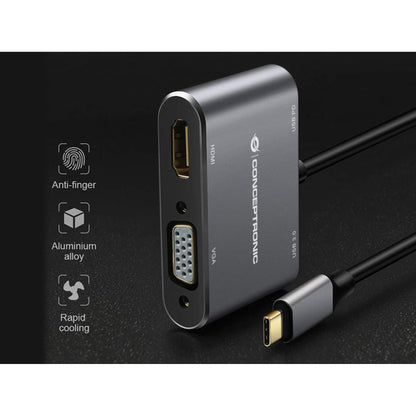 Conceptronic DONN16G 4-in-1 Docking Station