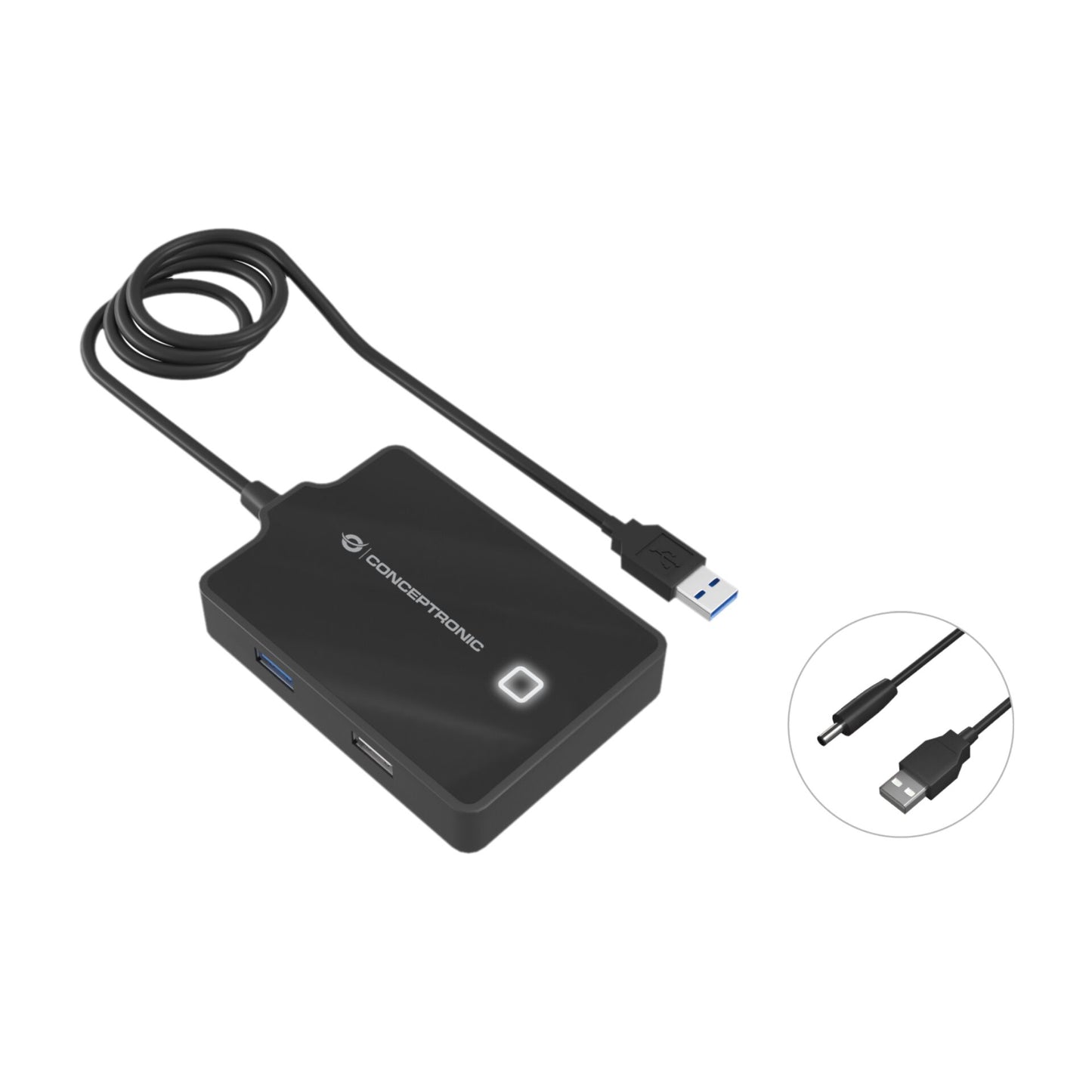 Conceptronic HUBBIES10B 4-Port-USB 3.0/2.0-Hu