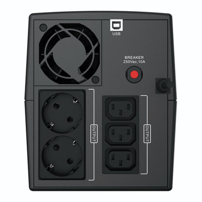 Conceptronic ZEUS03EM 1200VA 720W USV, IEC + schuko