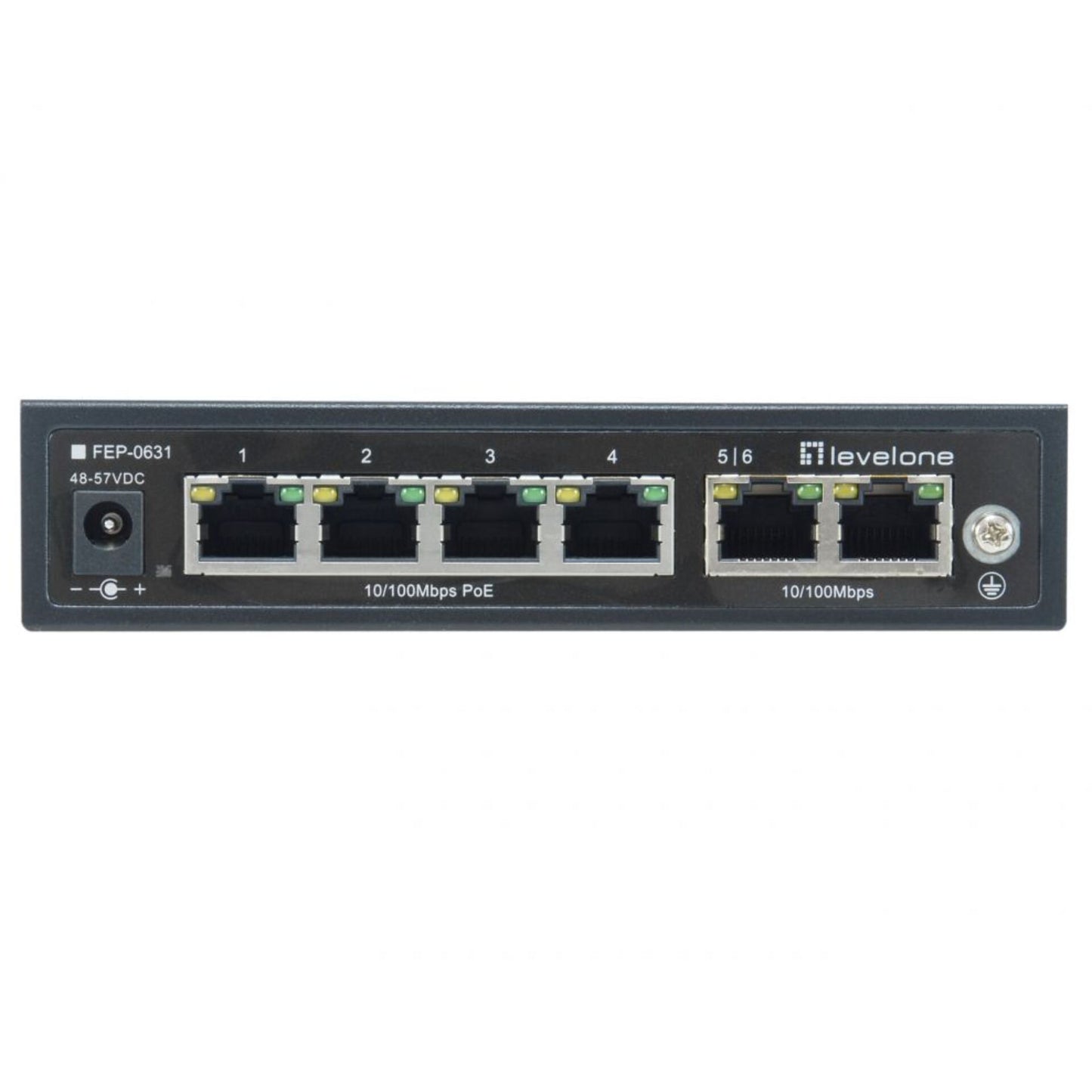 LevelOne FEP-0631 6-Port Fast Ethernet, 4-Port PoE