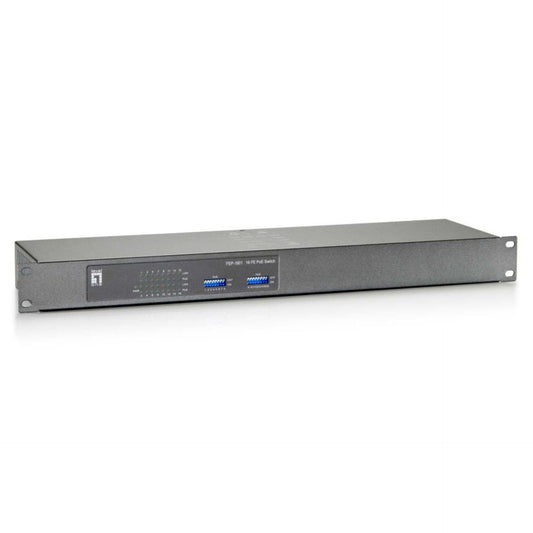 LevelOne FEP-1601W150 16-Port-Fast Ethernet-PoE-Switch