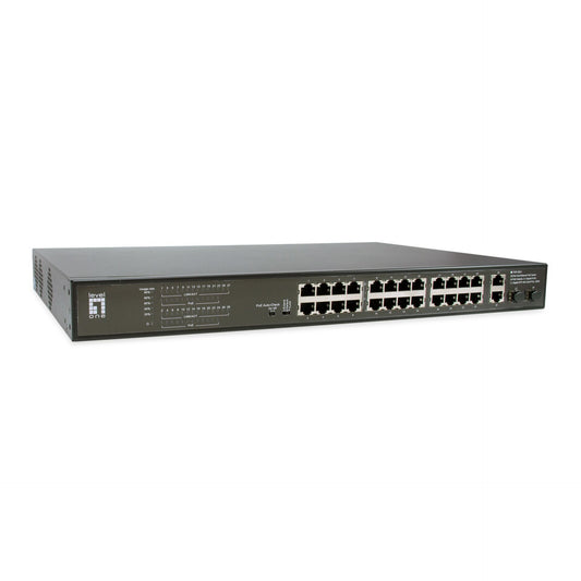 LevelOne FGP-2831 28-Port-Fast Ethernet-PoE-Switch
