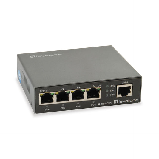 LevelOne GEP-0523 5-Port-Gigabit-PoE-Switch