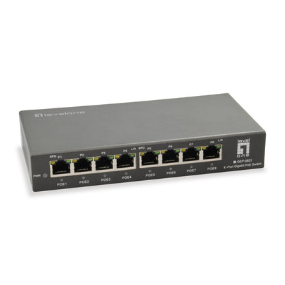 LevelOne GEP-0823 8-Port-Gigabit-PoE-Switch