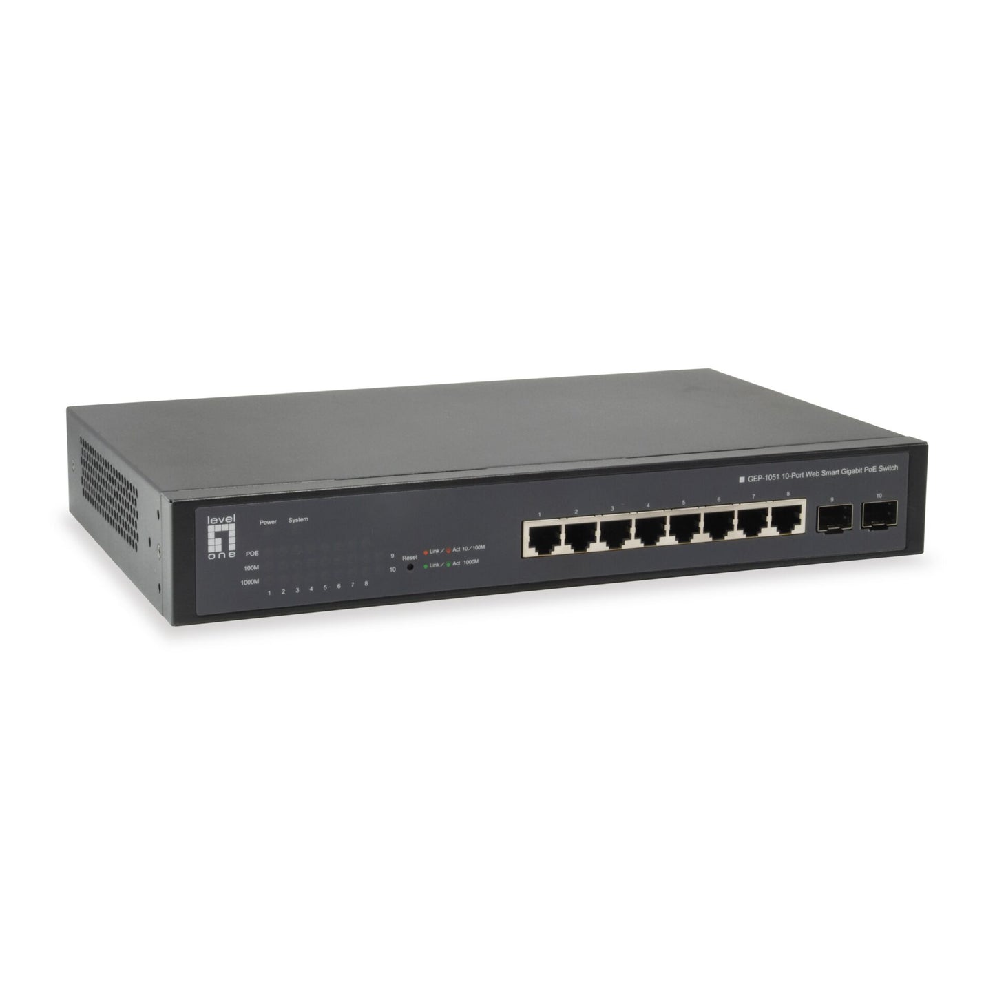 LevelOne GEP-1051 10-Port Smart-Gigabit-PoE-Switch