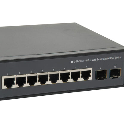 LevelOne GEP-1051 10-Port Smart-Gigabit-PoE-Switch
