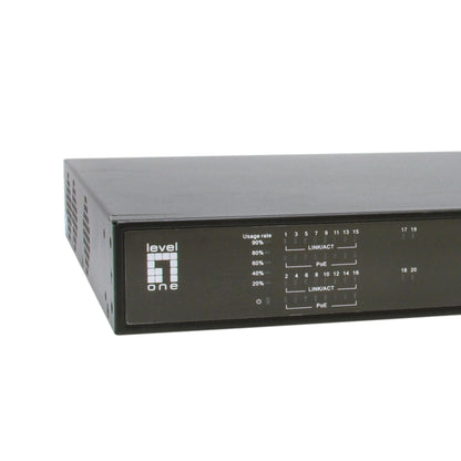 LevelOne GEP-2021 20-Port-Gigabit-PoE-Switch