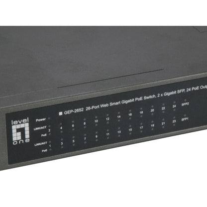LevelOne GEP-2652 26-Port Smart-Gigabit-PoE-Switch