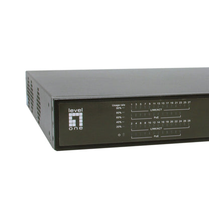 LevelOne GEP-2821 28-Port-Gigabit-PoE-Switch
