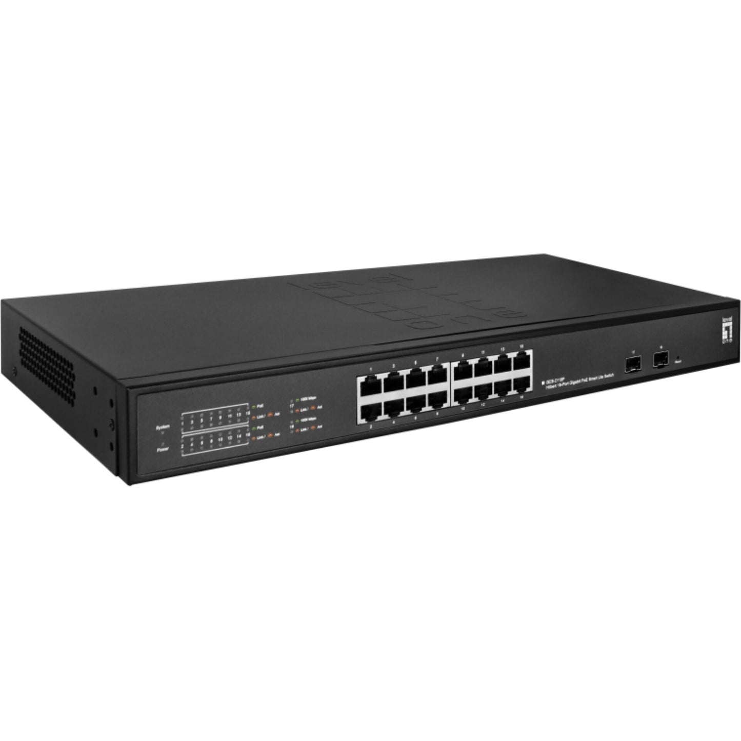 LevelOne GES-2118P Hilbert 18-Port Gigabit PoE Smart Switch