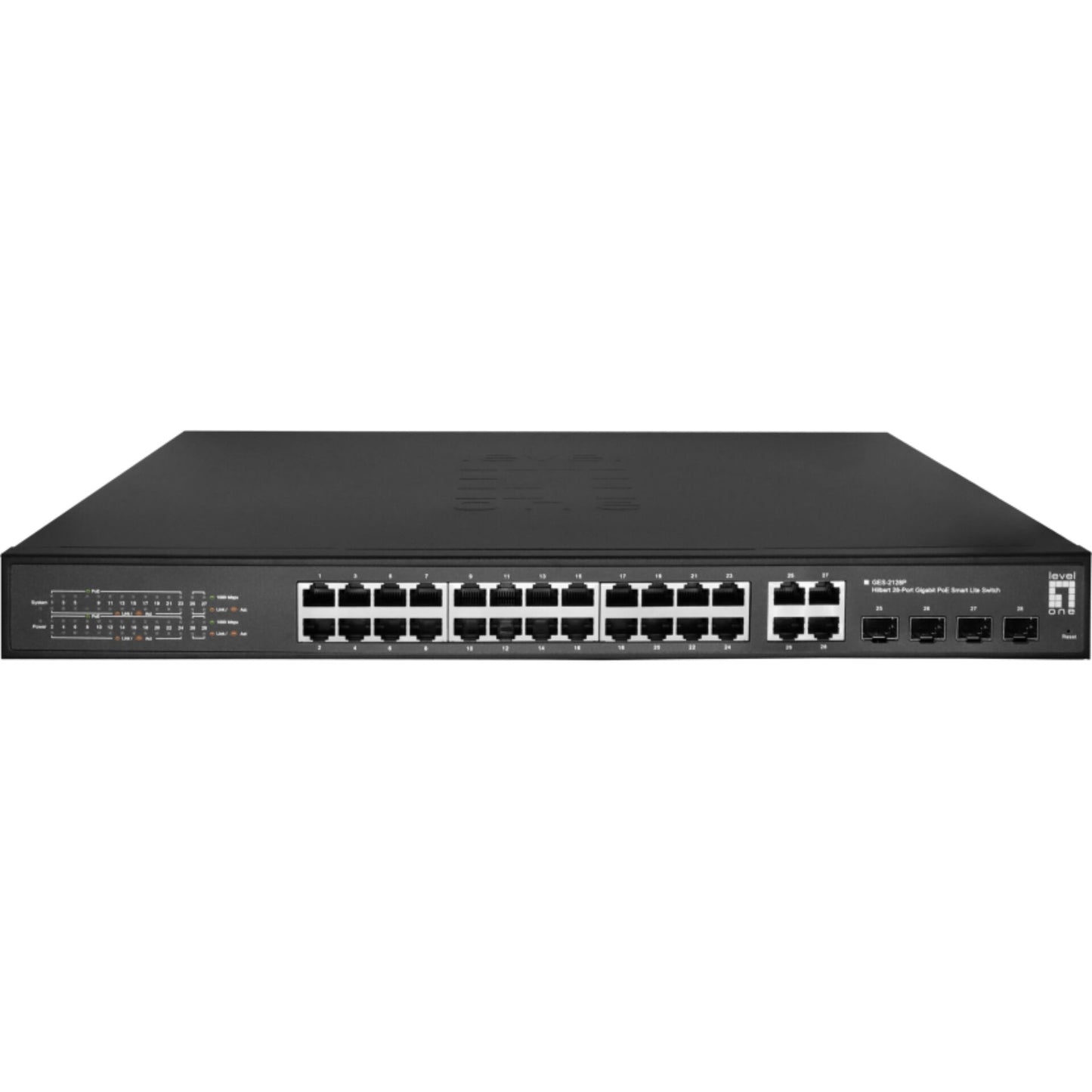 LevelOne GES-2128P Hilbert 28-Port Gigabit PoE Smart Switch