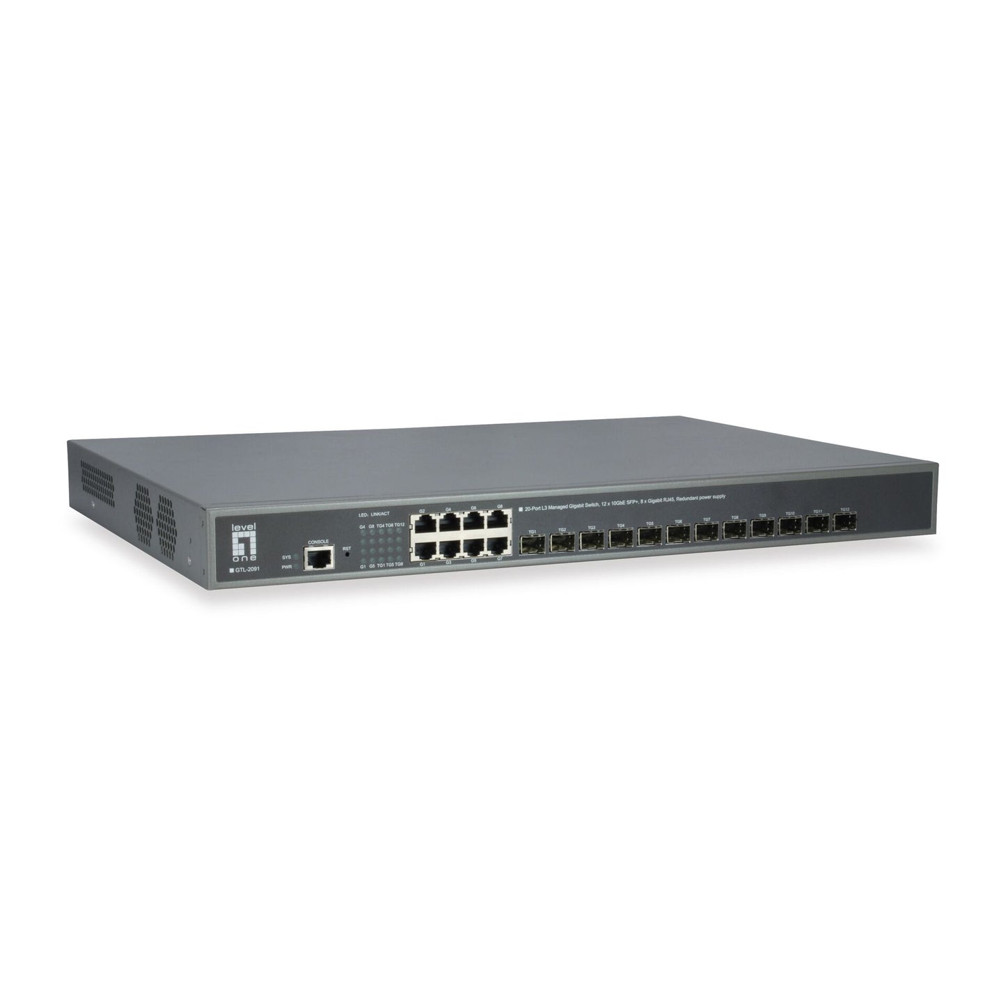 LevelOne GTL-2091 20-Port-L3-Gigabit-Switch