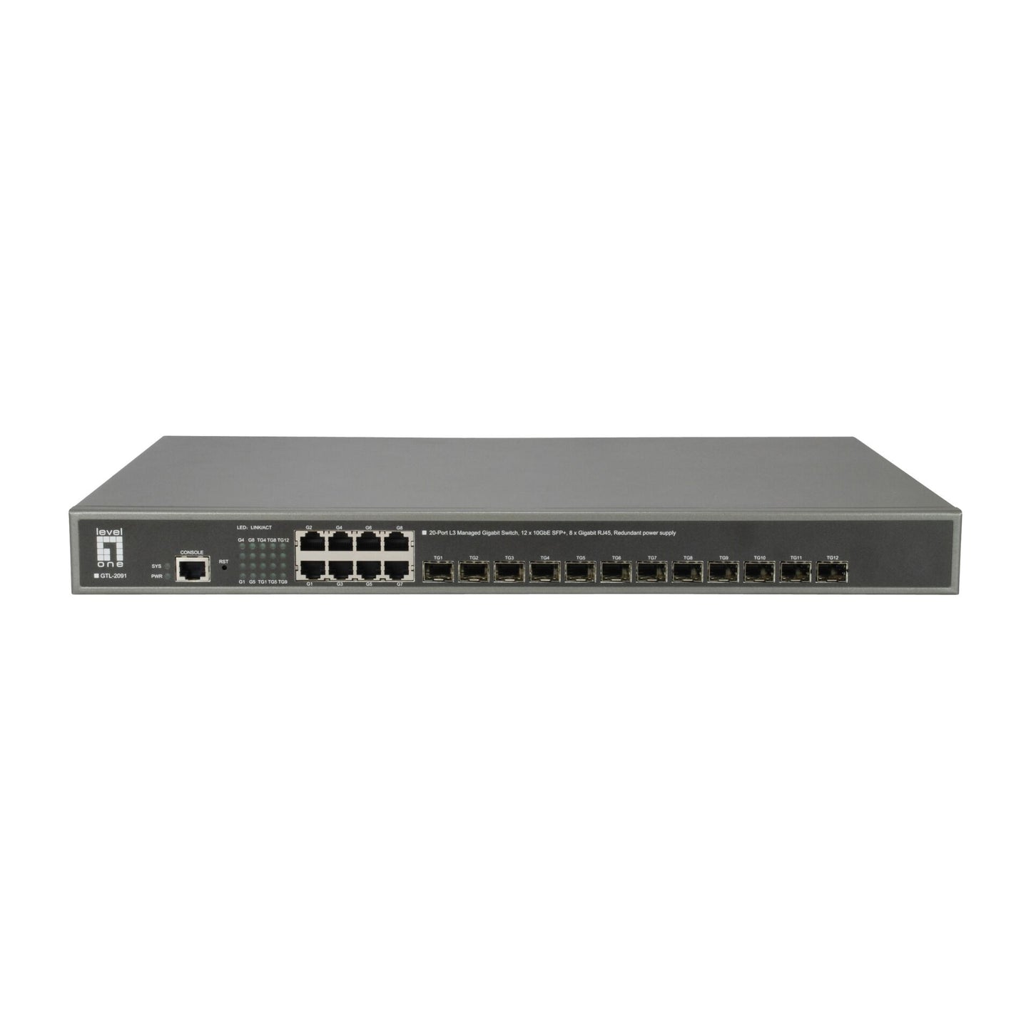 LevelOne GTL-2091 20-Port-L3-Gigabit-Switch