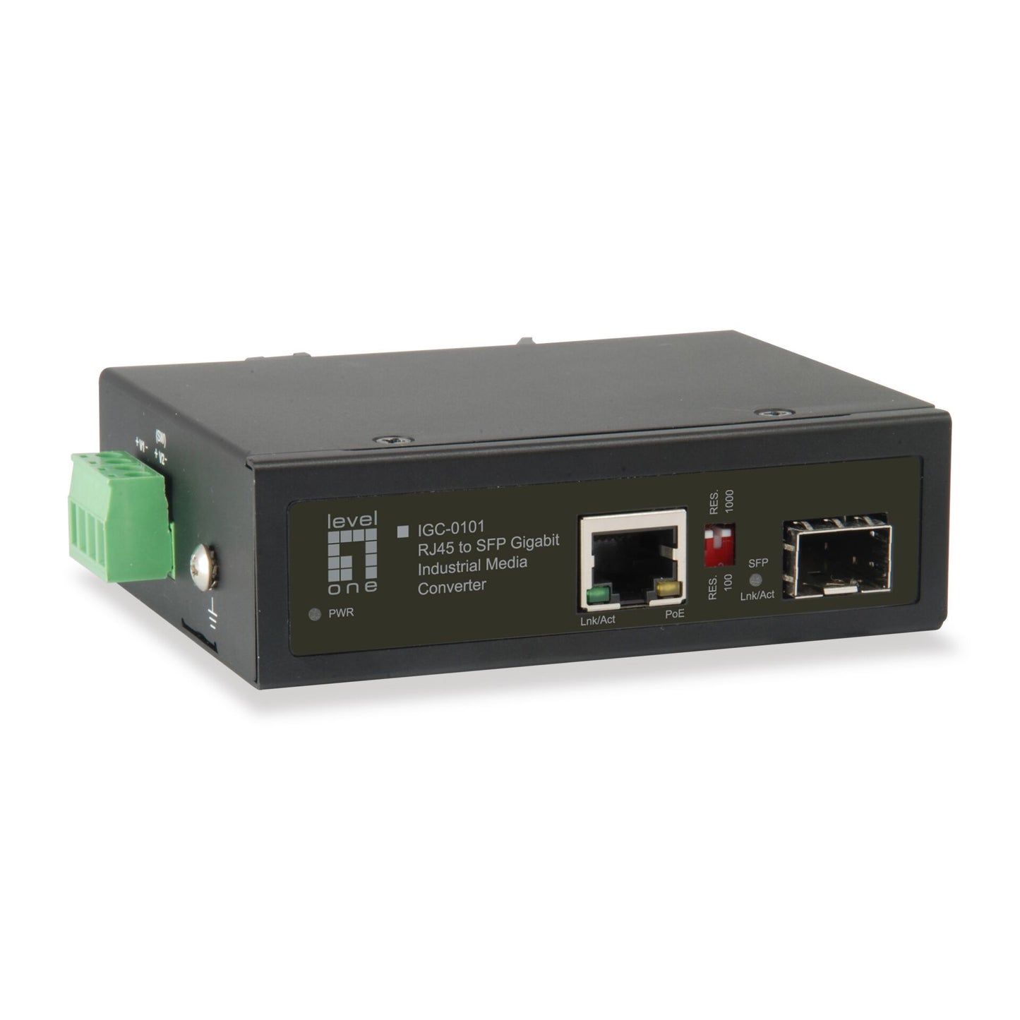 LevelOne IGC-0101 Industrial Gigabit RJ45 SFP Media Converter