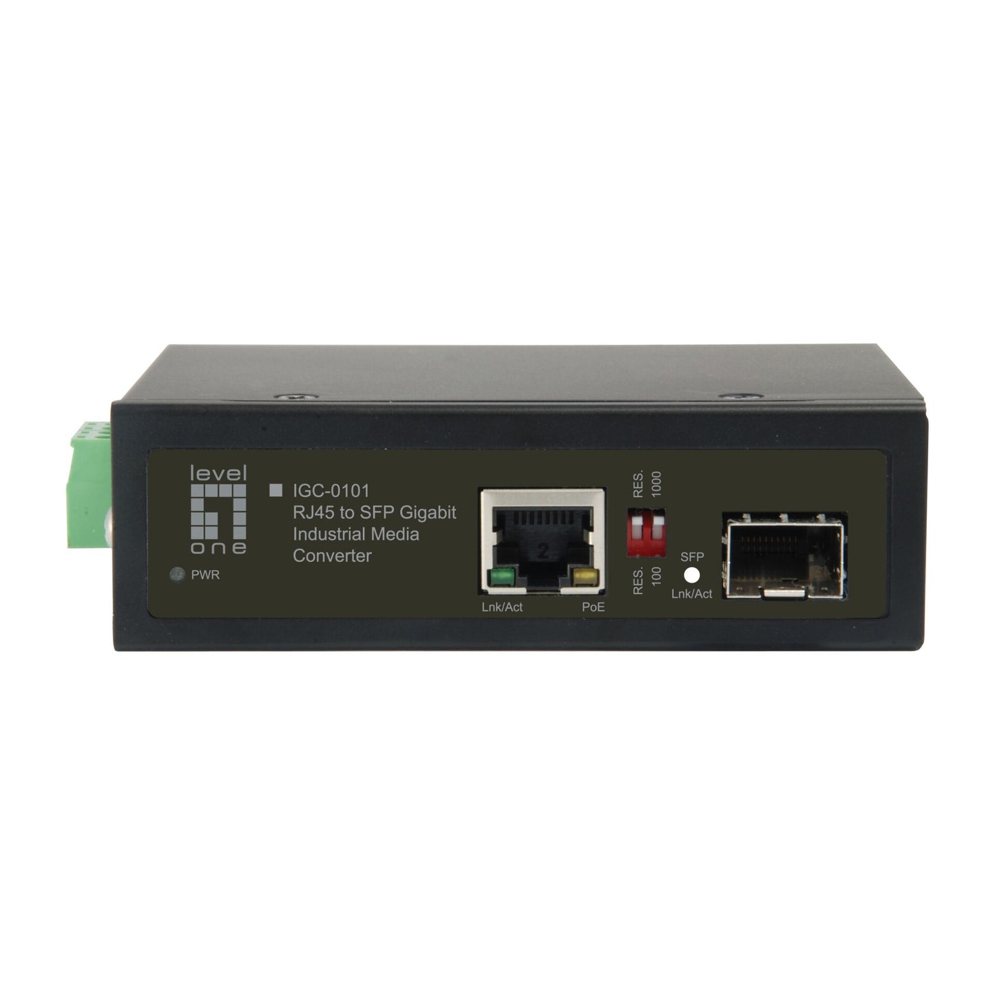 LevelOne IGC-0101 Industrial Gigabit RJ45 SFP Media Converter