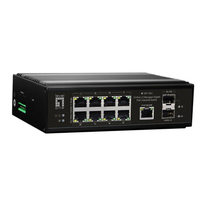 LevelOne IGP-1061 Industrial 10-Port L2 Gigabit PoE Switch