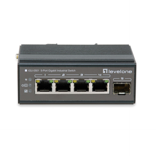 LevelOne IGU-0501 Industrial 5-Port-Gigabit-PoE-Switch
