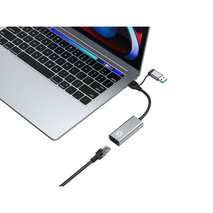 LevelOne USB-0423 2,5G USB-C/A Network Adapter