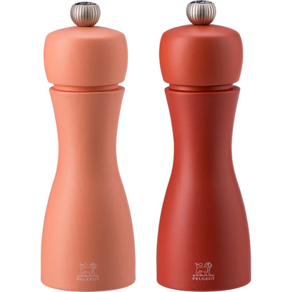 Peugeot Tahiti pepper/salt mill set 2 pieces 15 cm red