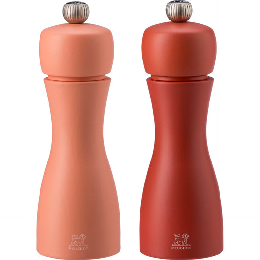 Peugeot Tahiti pepper/salt mill set 2 pieces 15 cm red