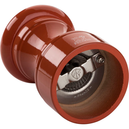 Peugeot Bistro salt mill 10 cm terracotta painted wood