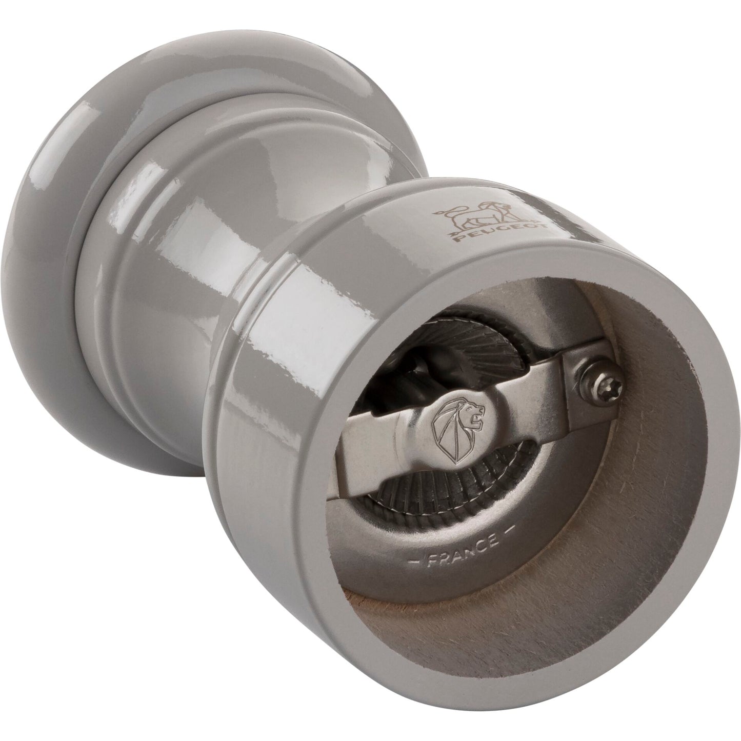 Peugeot Bistro salt mill 10 cm pearl grey painted wood