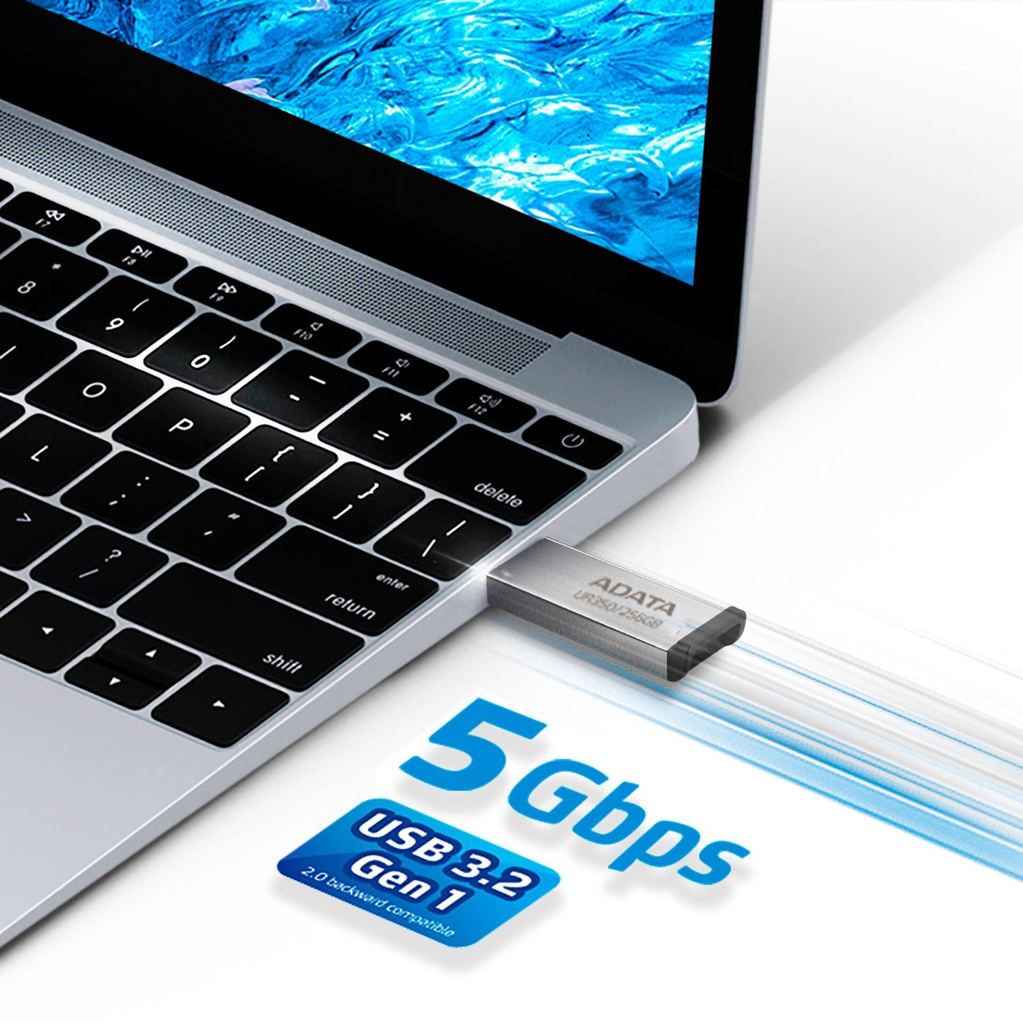 ADATA USB 3.2 UR350 black 256GB          UR350-256G-RSR/BK