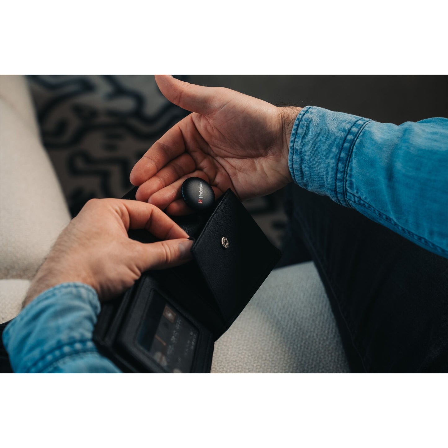 Verbatim My Finder Coin, schwarz Bluetooth Item Finder      32133