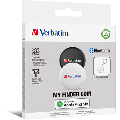 1x2 Verbatim My Finder Coin Bluetooth Item Finder s/w  32134