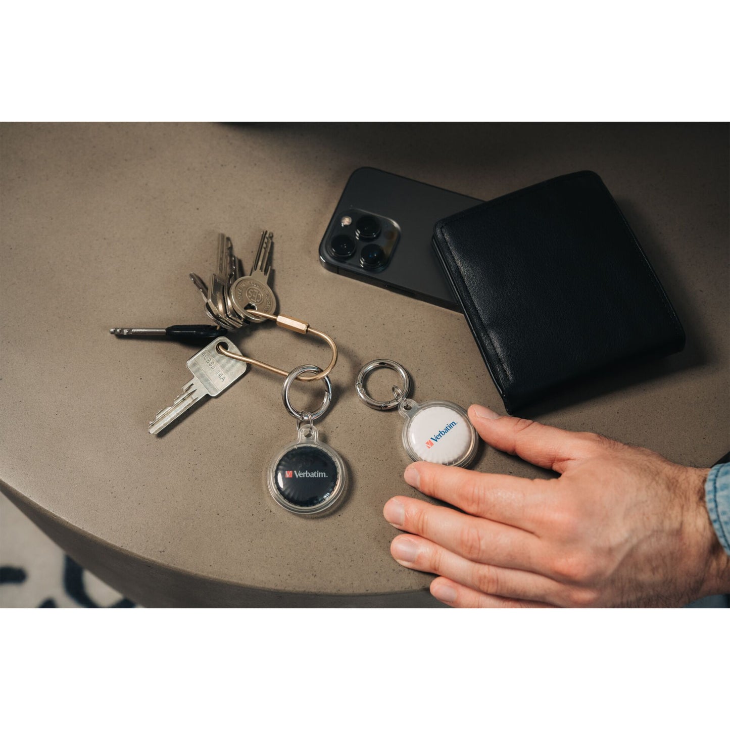 1x2 Verbatim My Finder Coin Bluetooth Item Finder s/w  32134