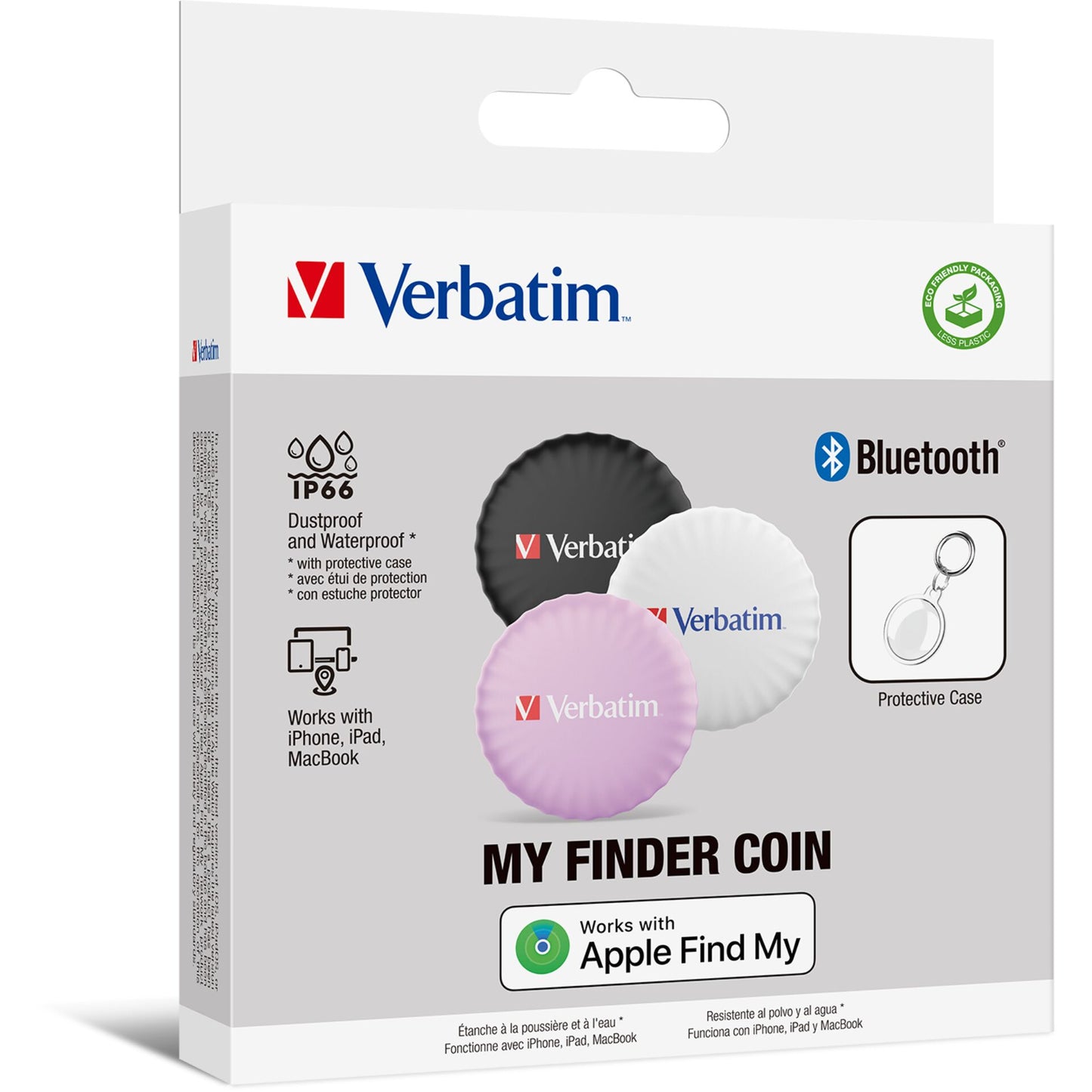 1x3 Verbatim My Finder Coin Bluetooth Item Find, s/w/p 32135