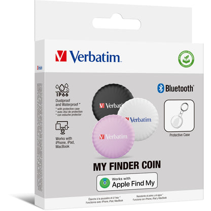 1x3 Verbatim My Finder Coin Bluetooth Item Find, s/w/p 32135