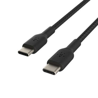 Belkin BOOST CHARGE braided Cab. USB-C/USB-C 15cm sw.CAB004BT0MBK