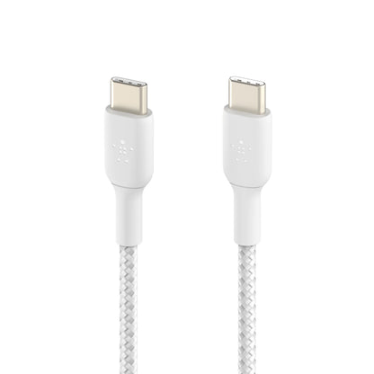 Belkin BOOST CHARGE braided Cab. USB-C/USB-C 15cm wh.CAB004BT0MWM