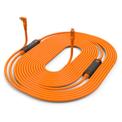 Tether Tools TetherPro USB-C auf USB-C rechter Winkel orange 9,4m