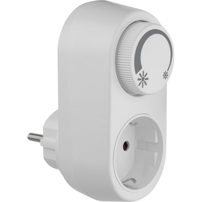 REV Adapter Plug with integr. LED-Dimmer,white EMD201 20270112