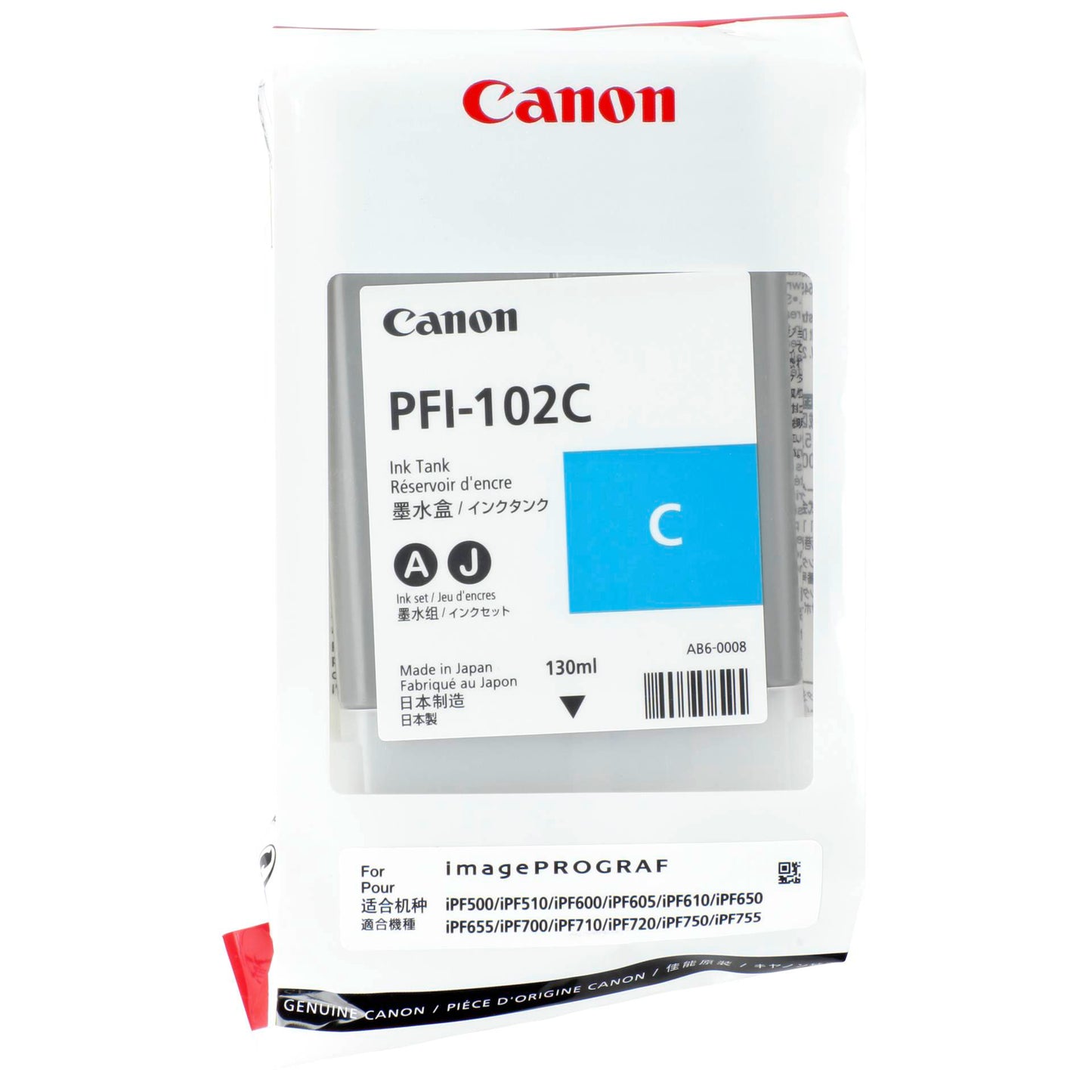 Canon PFI-102 C ink   cyan