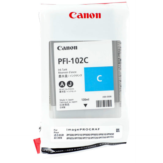 Canon PFI-102 C ink   cyan