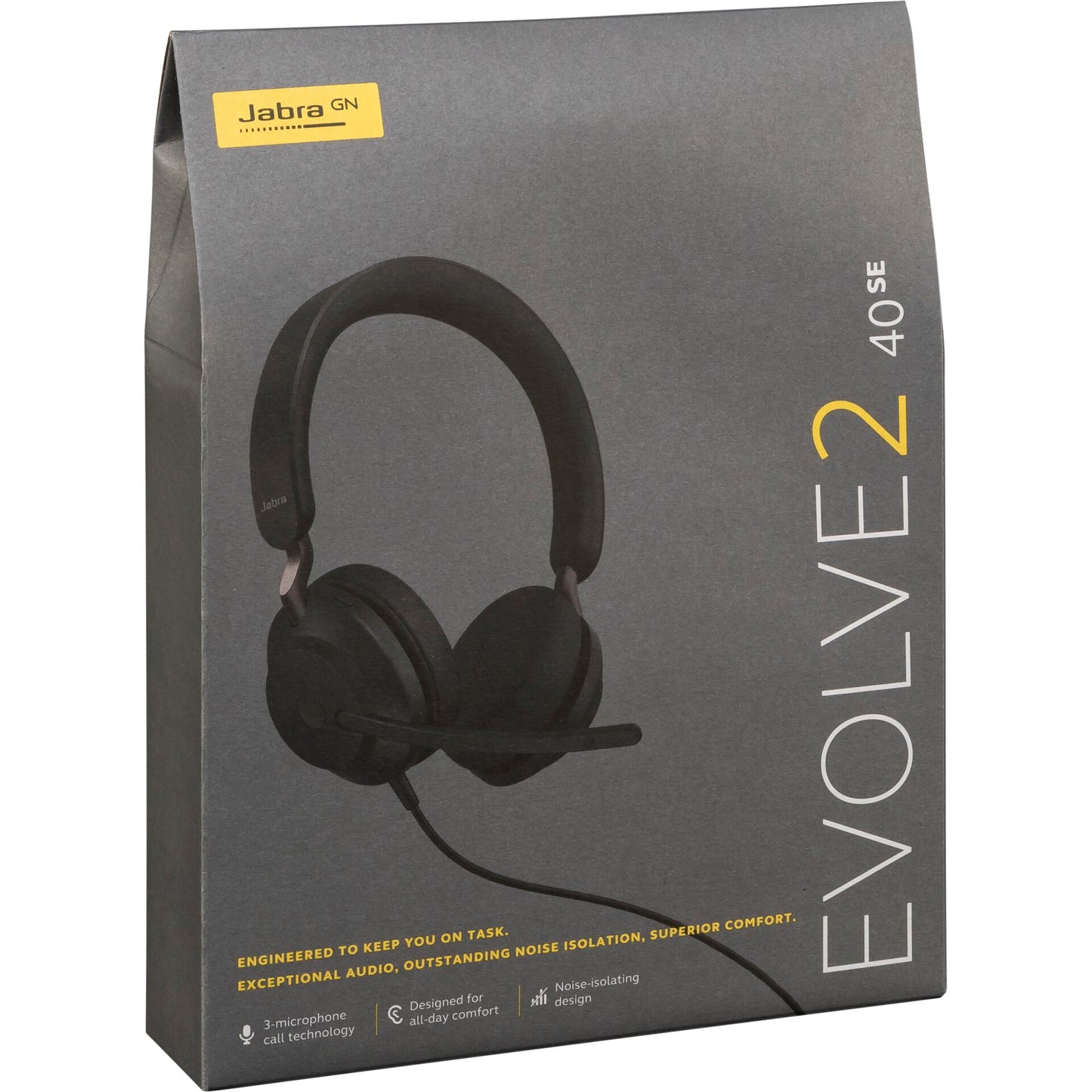 Jabra Evolve2 40 UC Stereo Headset black USB-C