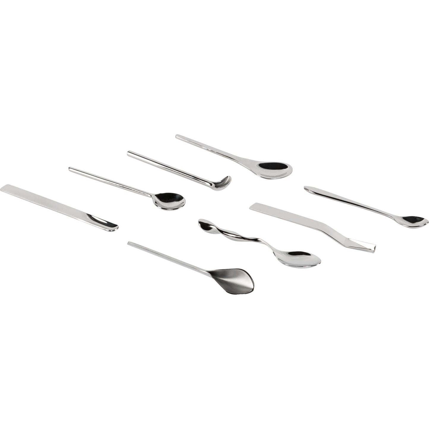Alessi Designer Set of 8 Coffee Spoons MSPOONSET