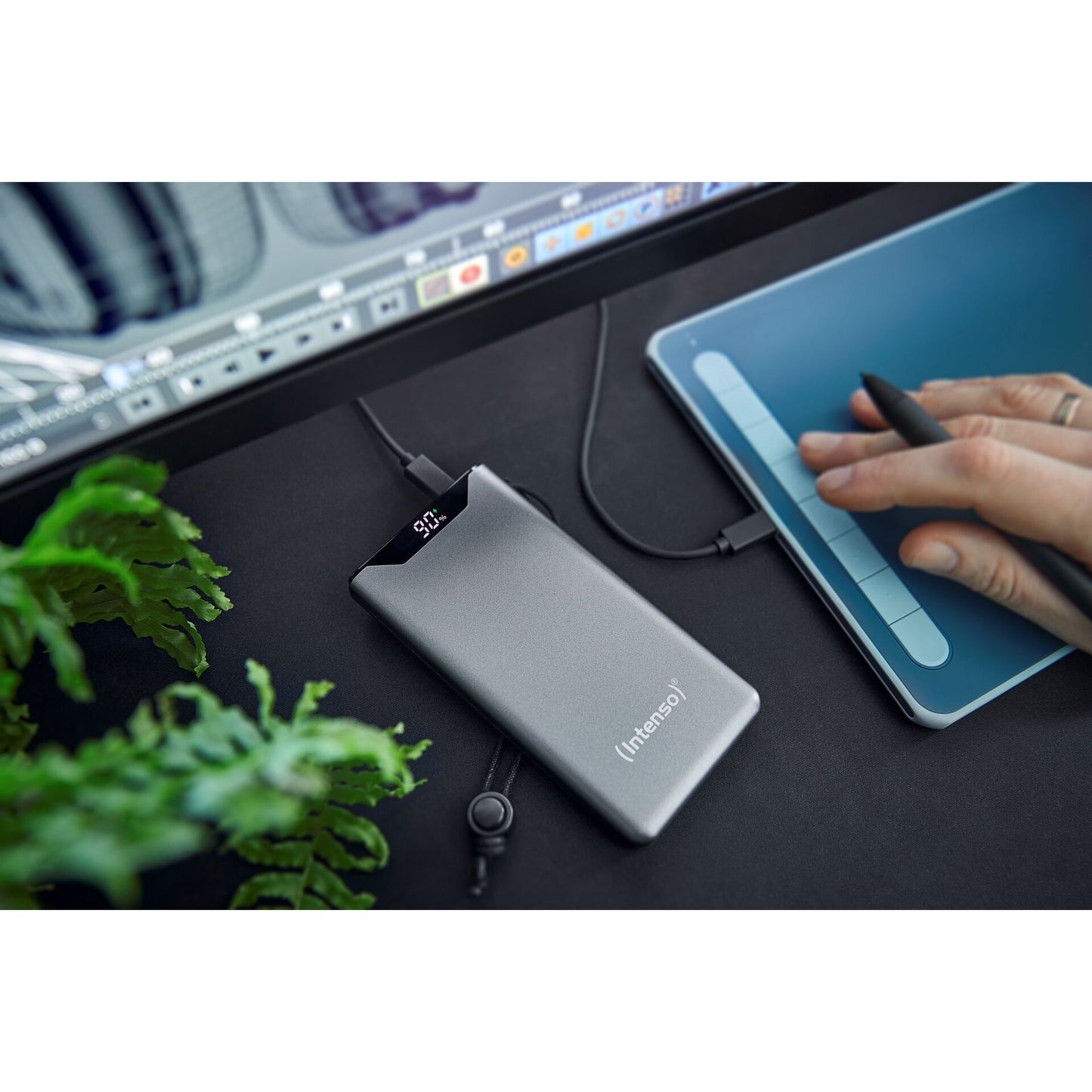 Intenso Powerbank F10000 Grey 10000 mAh incl. USB-C to Type-C