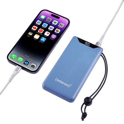 Intenso Powerbank F10000 Blue 10000 mAh incl. USB-C to Type-C