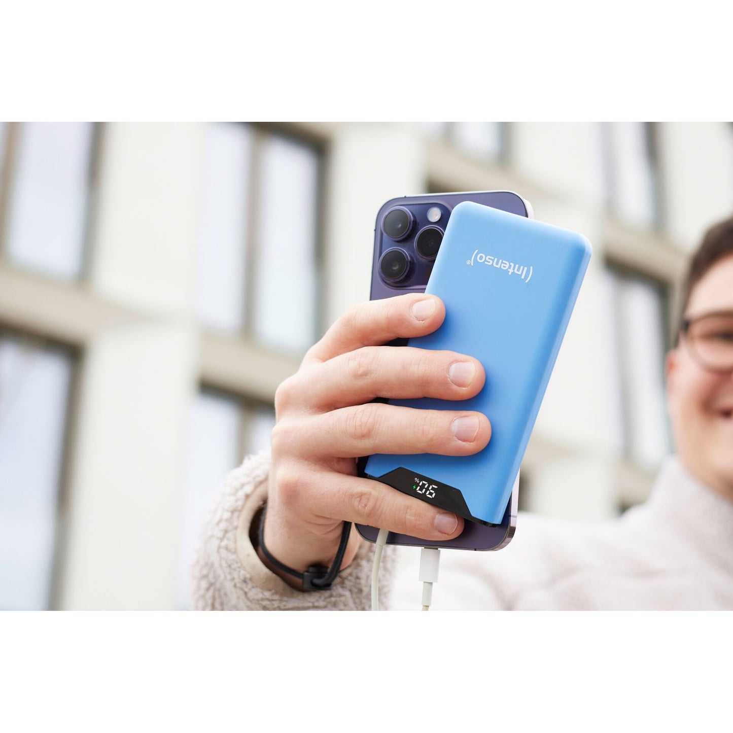 Intenso Powerbank F10000 Blue 10000 mAh incl. USB-C to Type-C