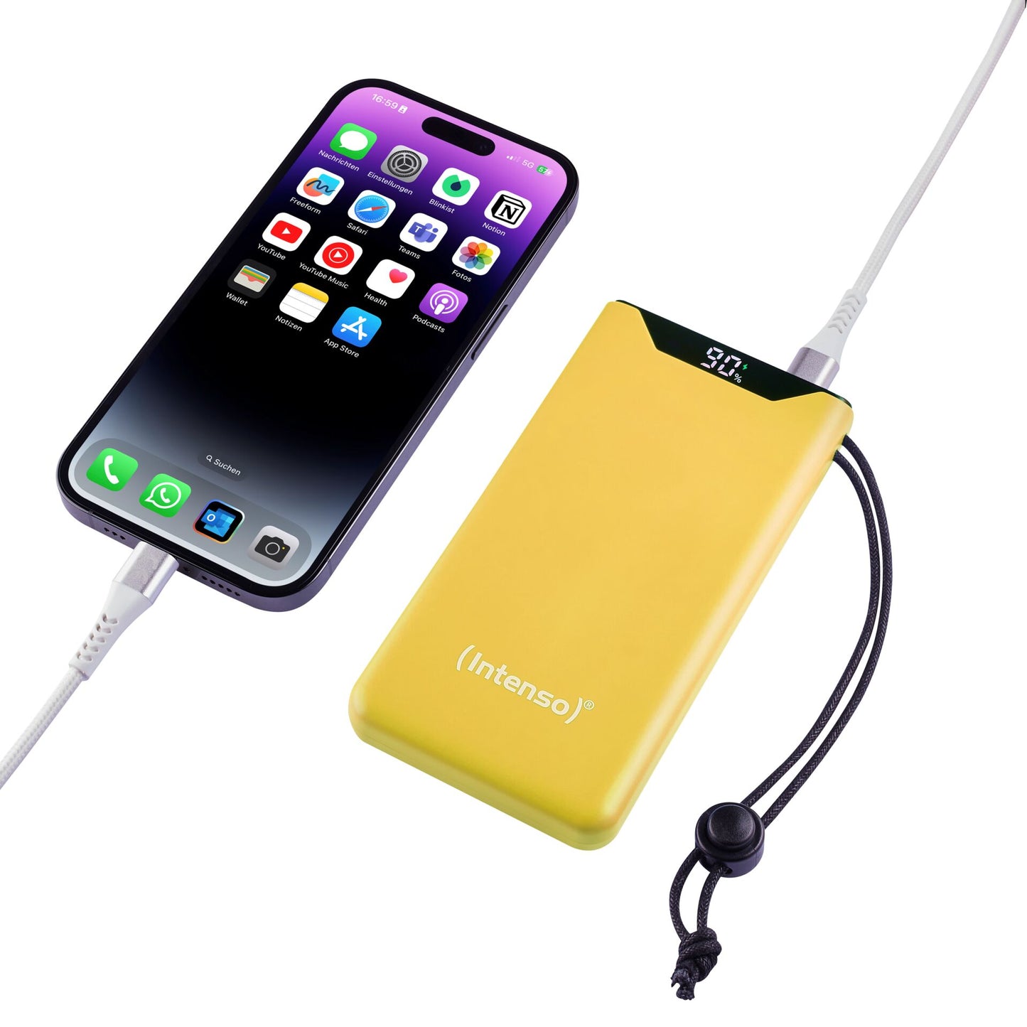 Intenso Powerbank F10000 yellow 10000 mAh incl. USB-C to Type-C