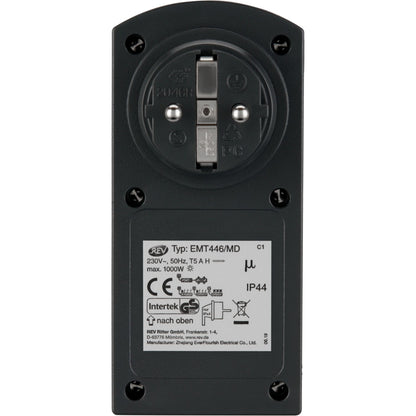 REV timer mechanisch IP44 black-green