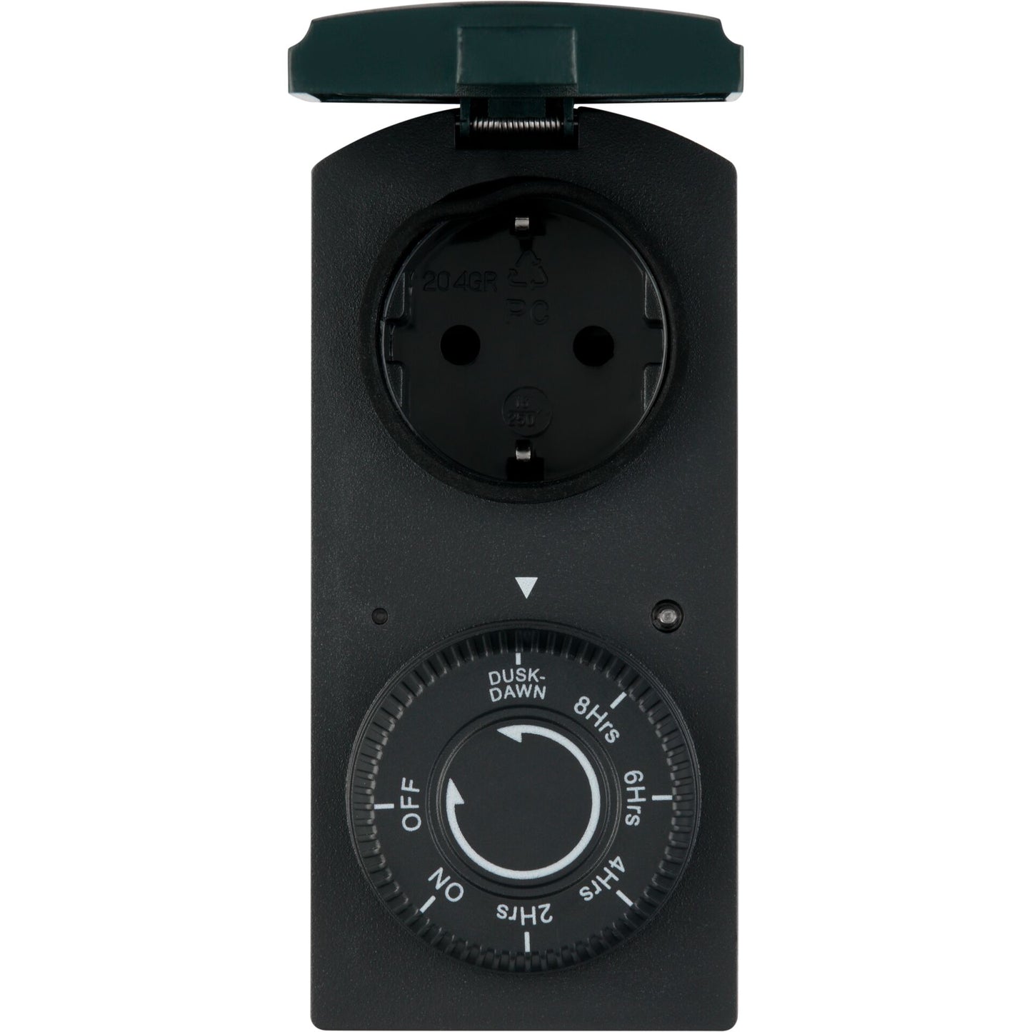 REV timer mechanisch IP44 black-green