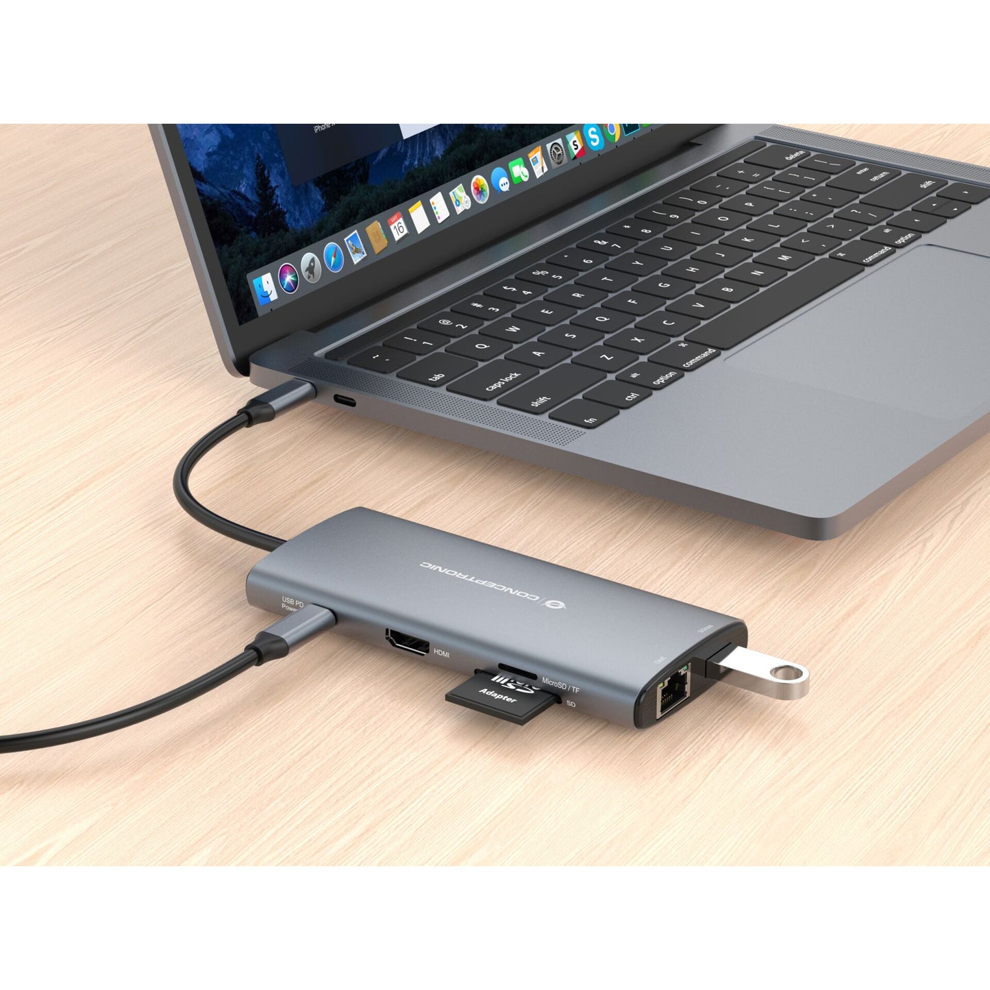 Conceptronic DONN06G 9-in-1 Docking Station